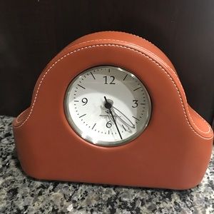 Michael Graves Leather Look Desk Clock
